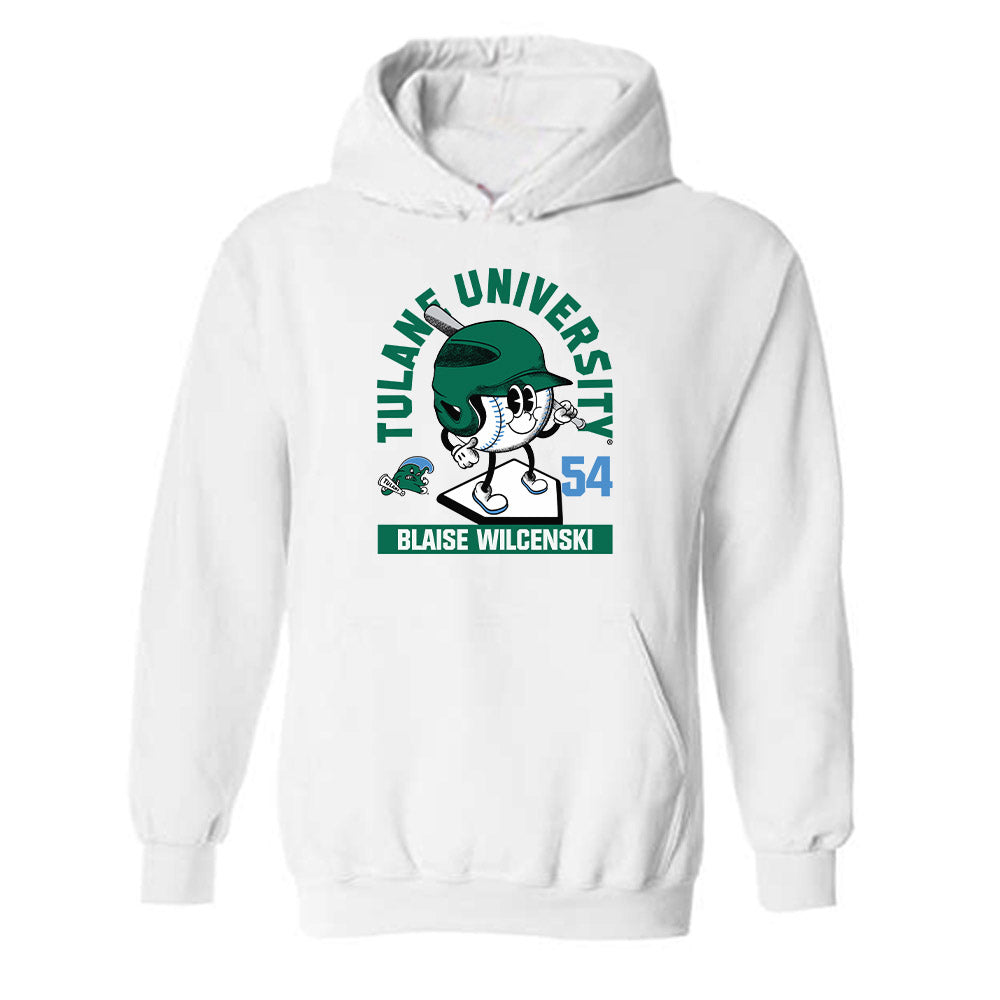 Tulane - NCAA Baseball : Blaise Wilcenski - Fashion Shersey Hooded Sweatshirt