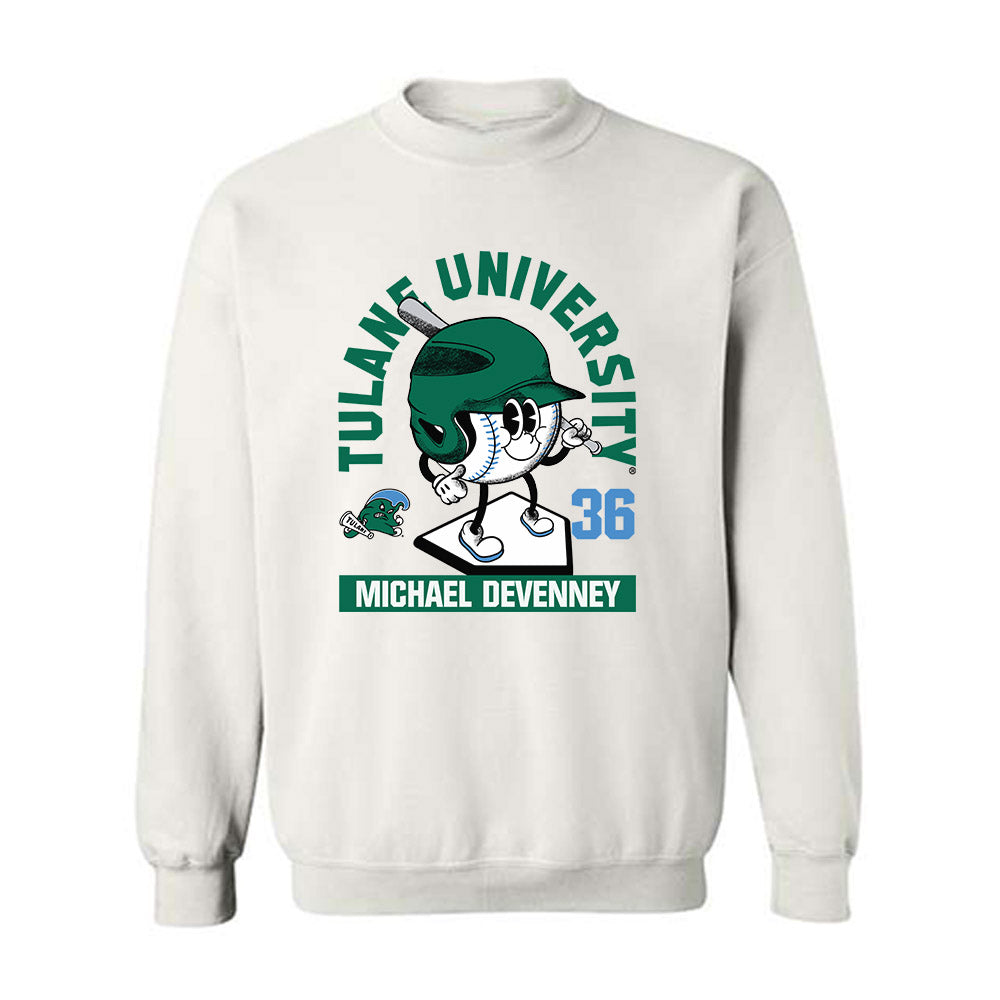 Tulane - NCAA Baseball : Michael Devenney - Fashion Shersey Crewneck Sweatshirt-0