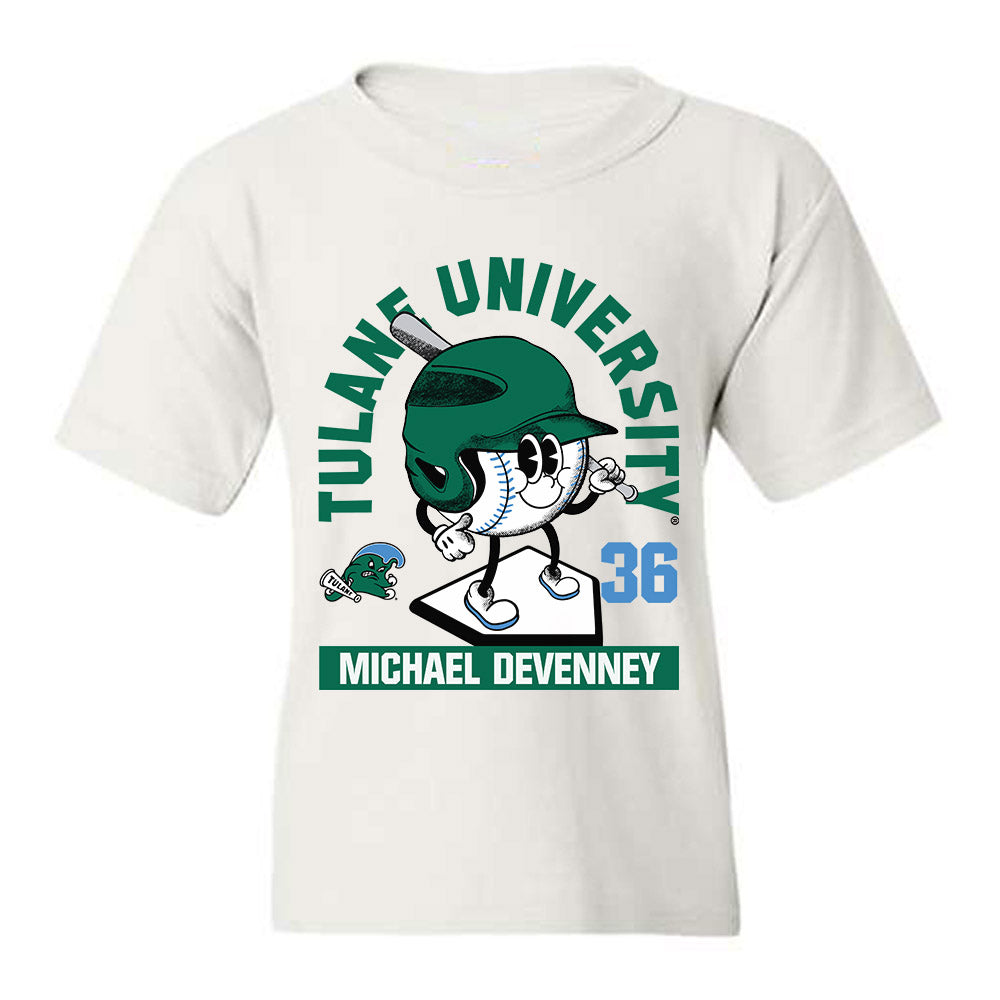 Tulane - NCAA Baseball : Michael Devenney - Fashion Shersey Youth T-Shirt-0