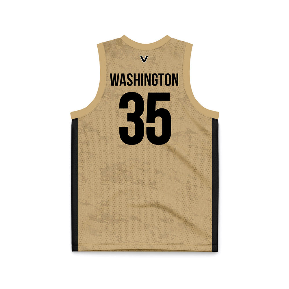 Vanderbilt - NCAA Women's Basketball : Sacha Washington - Gold Basketball Jersey-1