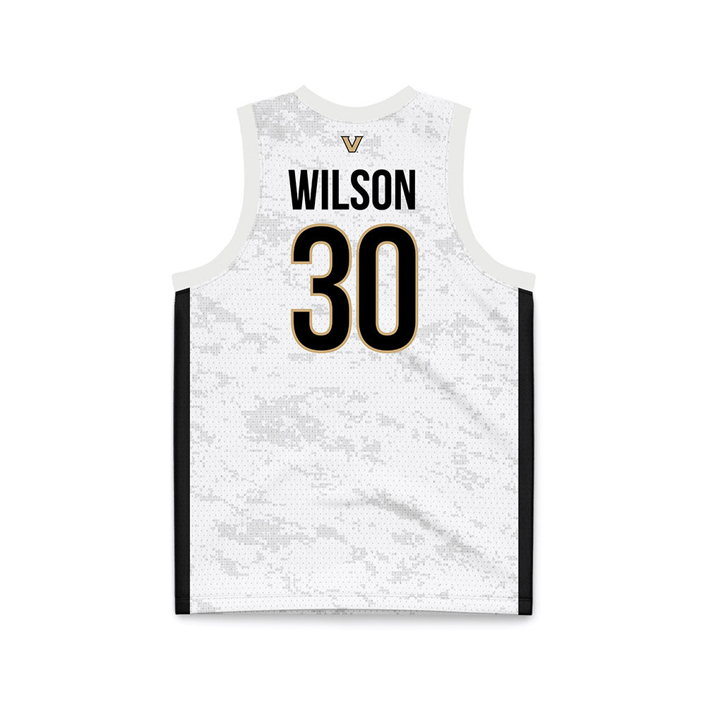 Vanderbilt - NCAA Women's Basketball : Trinity Wilson - White Basketball Jersey-1