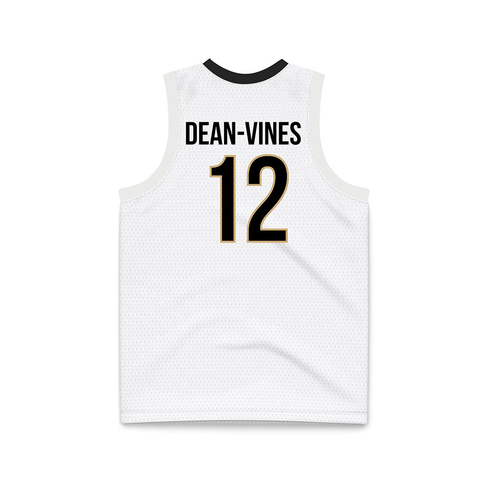 Vanderbilt - NCAA Men's Basketball : Jaylon Dean-Vines - White Basketball Jersey-1