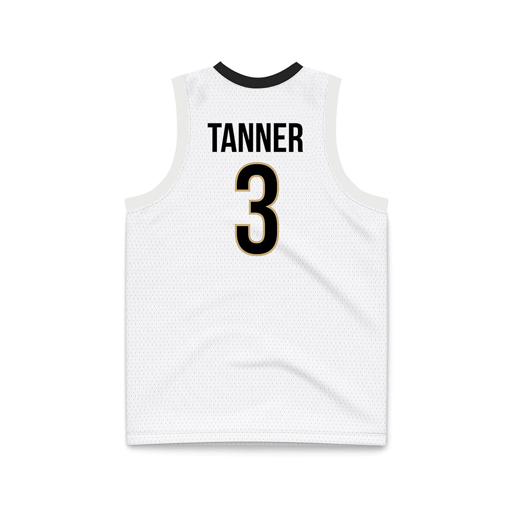 Vanderbilt - NCAA Men's Basketball : Tyler Tanner - White Basketball Jersey-1