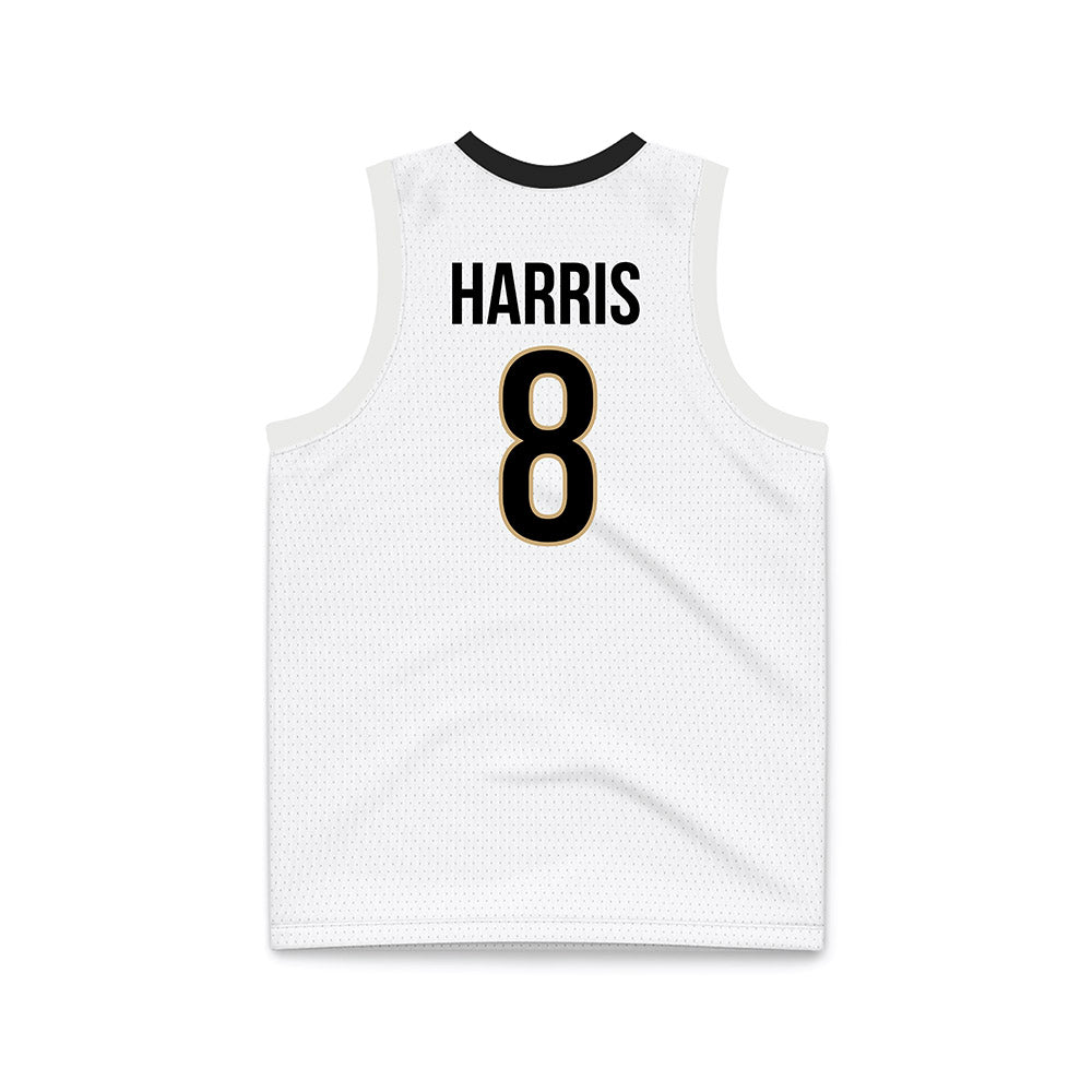 Vanderbilt - NCAA Men's Basketball : Tyler Harris - White Basketball Jersey-1
