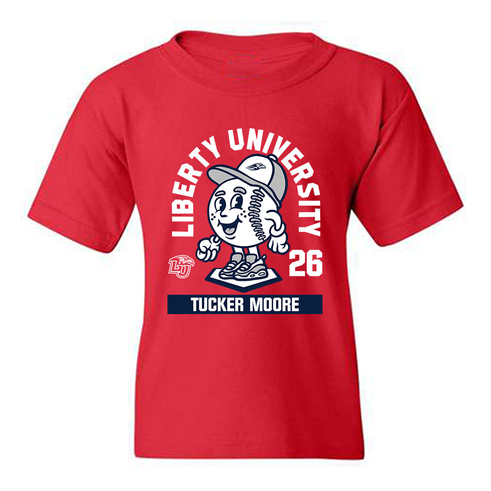 Liberty - NCAA Baseball : Tucker Moore - Fashion Shersey Youth T-Shirt-0