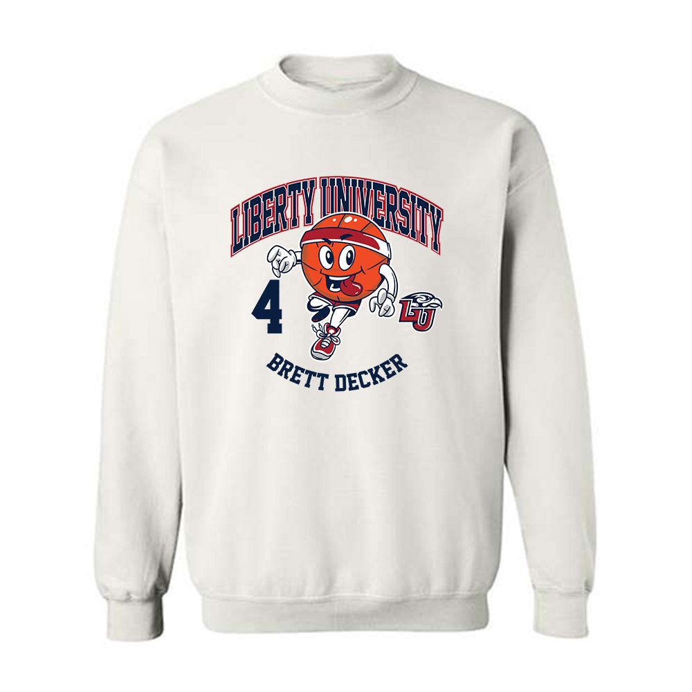 Liberty - NCAA Men's Basketball : Brett Decker - Fashion Shersey Crewneck Sweatshirt