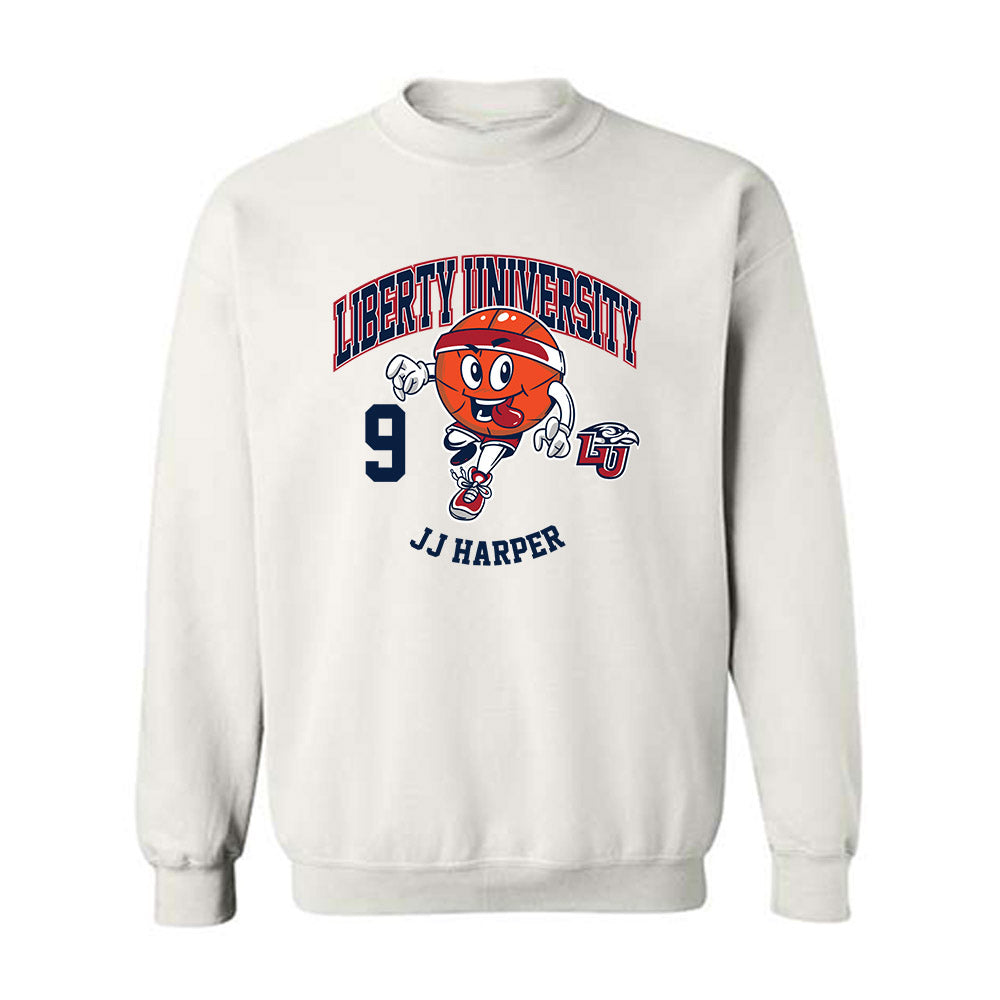 Liberty - NCAA Men's Basketball : JJ Harper - Fashion Shersey Crewneck Sweatshirt-0