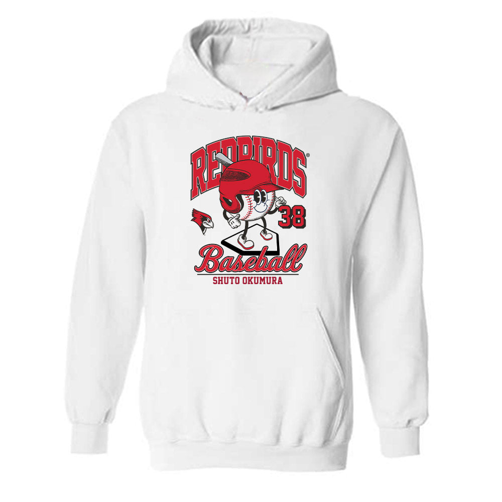 Illinois State - NCAA Baseball : Shuto Okumura - Fashion Shersey Hooded Sweatshirt-0