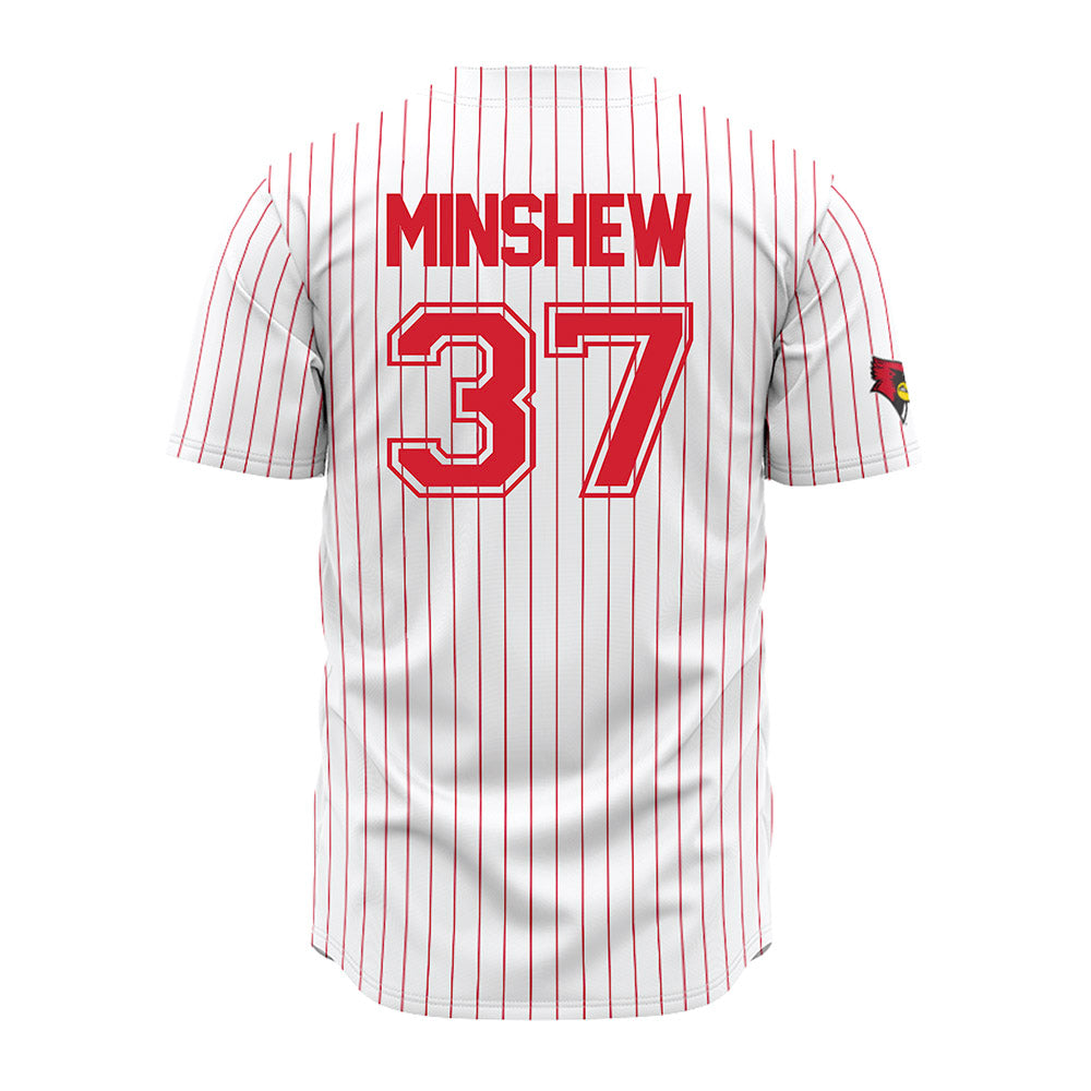 Illinois State - NCAA Baseball : Lawson Minshew - Pinstripe Jersey-1