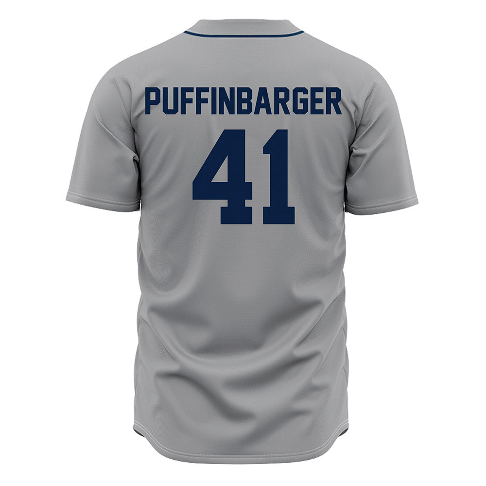 Oral Roberts - NCAA Baseball : Luke Puffinbarger - Grey Jersey