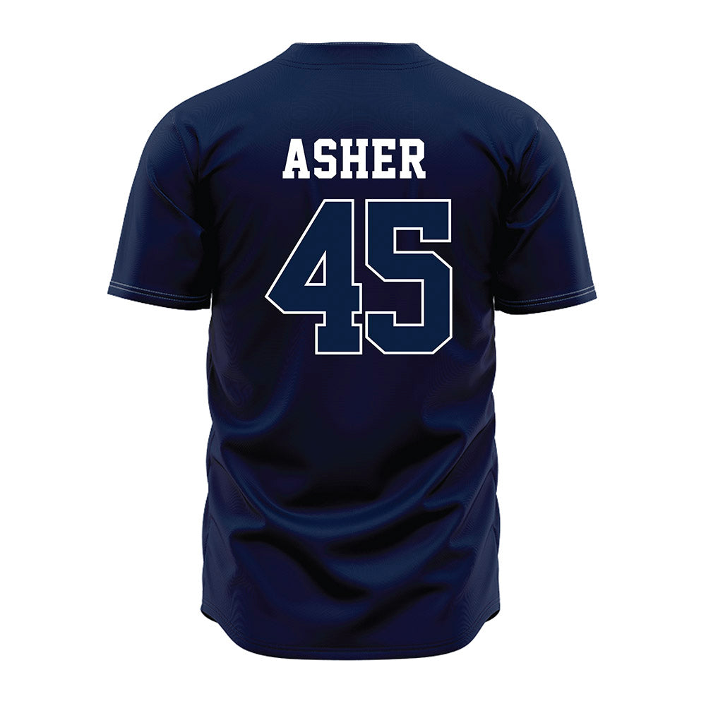 Oral Roberts - NCAA Baseball : Brenden Asher - Navy Jersey