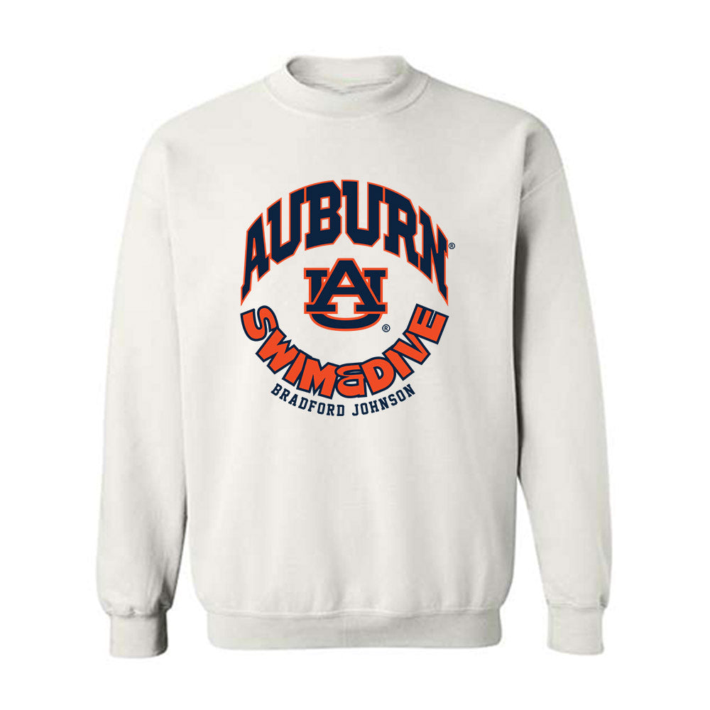 Auburn - NCAA Men's Swimming & Diving : Bradford Johnson - Fashion Shersey Crewneck Sweatshirt-0