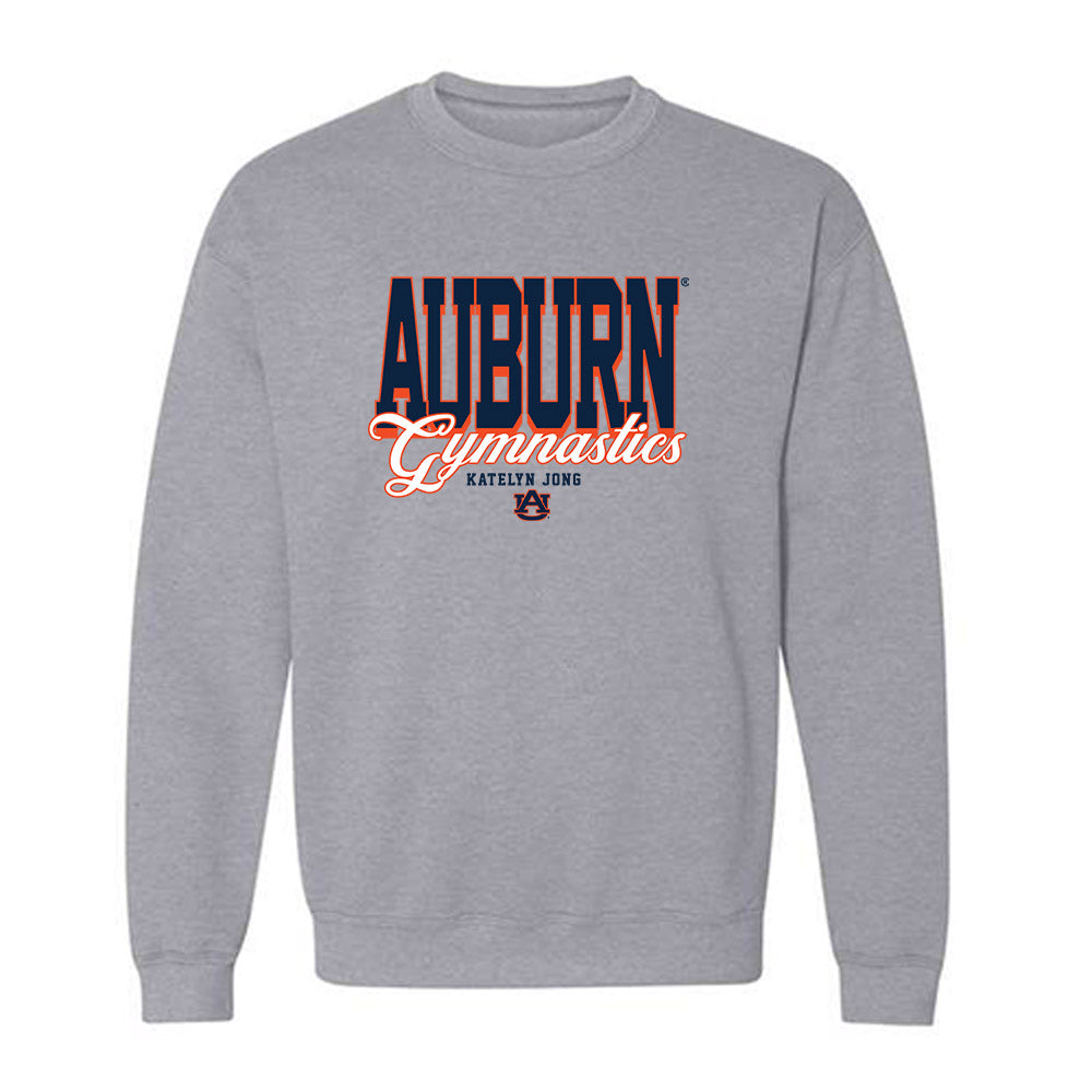 Auburn - NCAA Women's Gymnastics : Katelyn Jong - Fashion Shersey Crewneck Sweatshirt-0