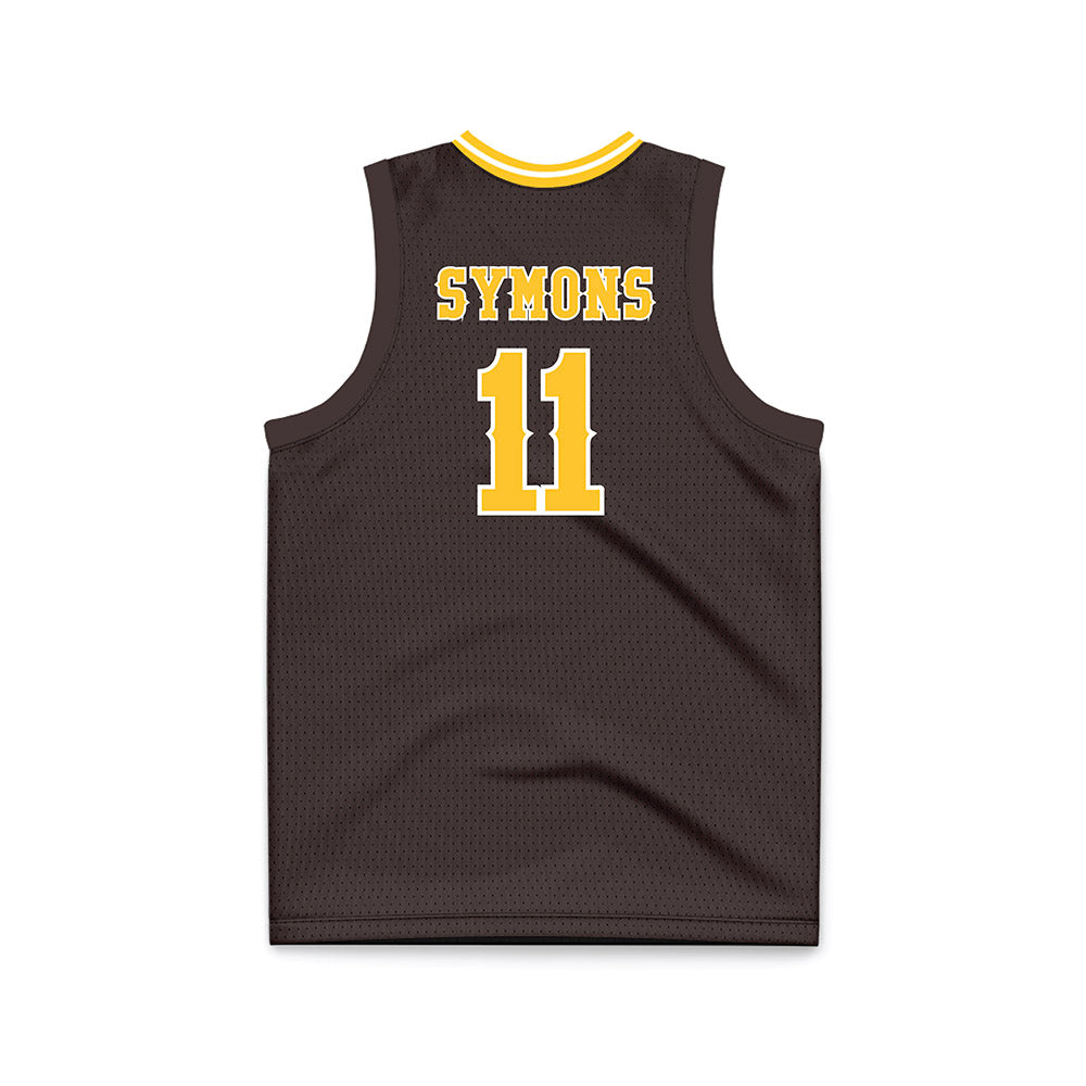 Wyoming - NCAA Women's Basketball : Madi Symons - Brown Basketball Jersey