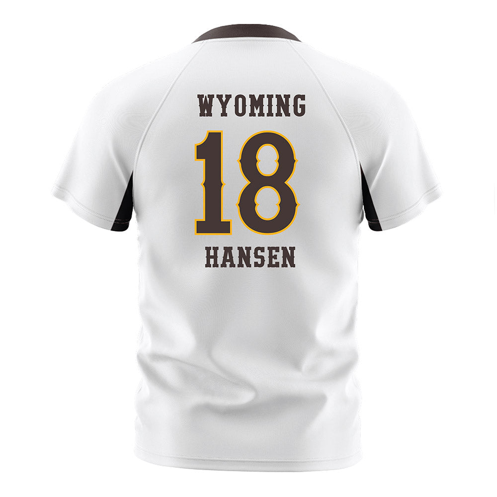 Wyoming - NCAA Women's Soccer : Rachel Hansen - Soccer Jersey-1
