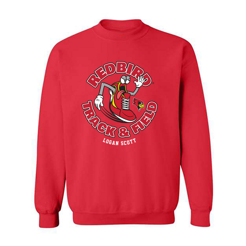 Illinois State - NCAA Men's Track & Field : Logan Scott - Fashion Shersey Crewneck Sweatshirt-0
