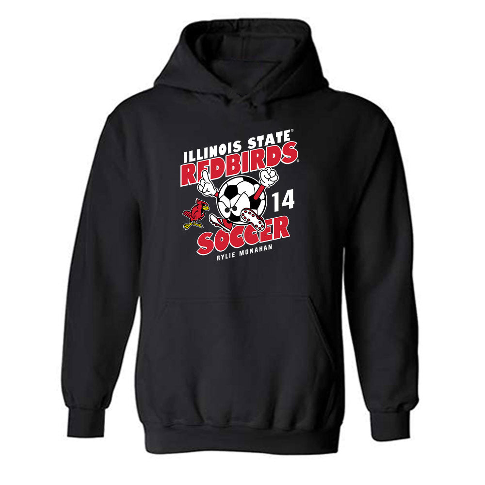 Illinois State - NCAA Women's Soccer : Rylie Monahan - Fashion Shersey Hooded Sweatshirt-0
