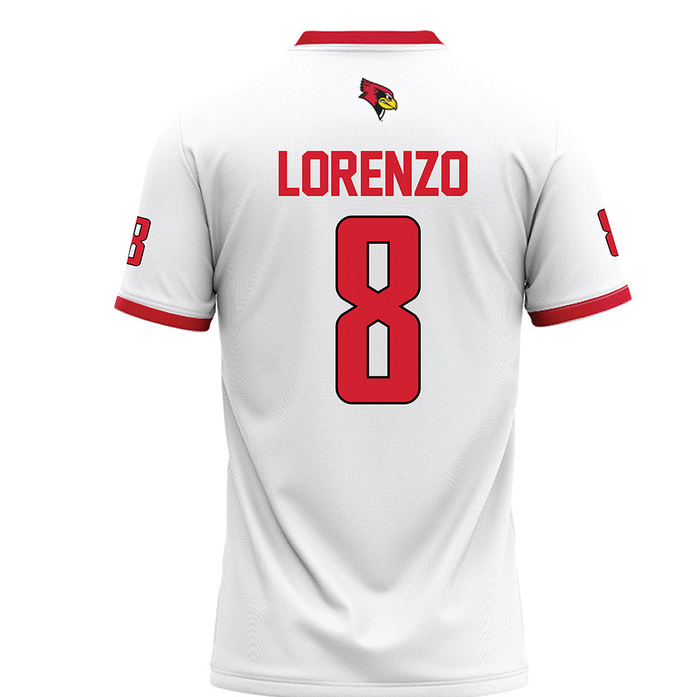 Illinois State - NCAA Football : Christian Lorenzo - White Football Jersey-1