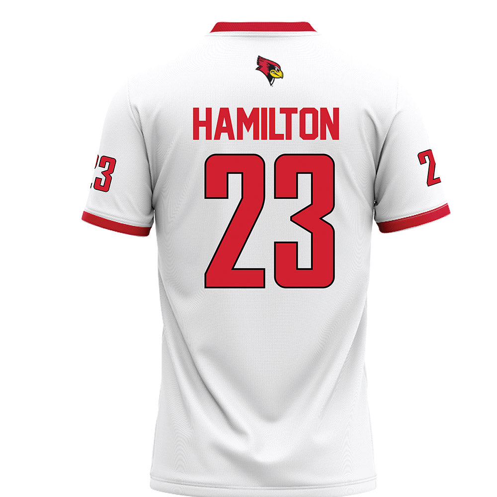Illinois State - NCAA Football : JuMaria Hamilton - White Football Jersey-1