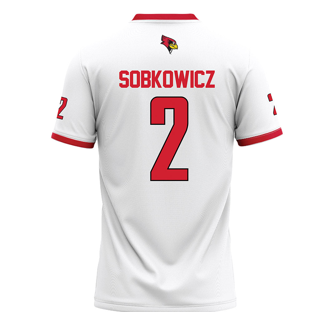 Illinois State - NCAA Football : Daniel Sobkowicz - White Football Jersey-1