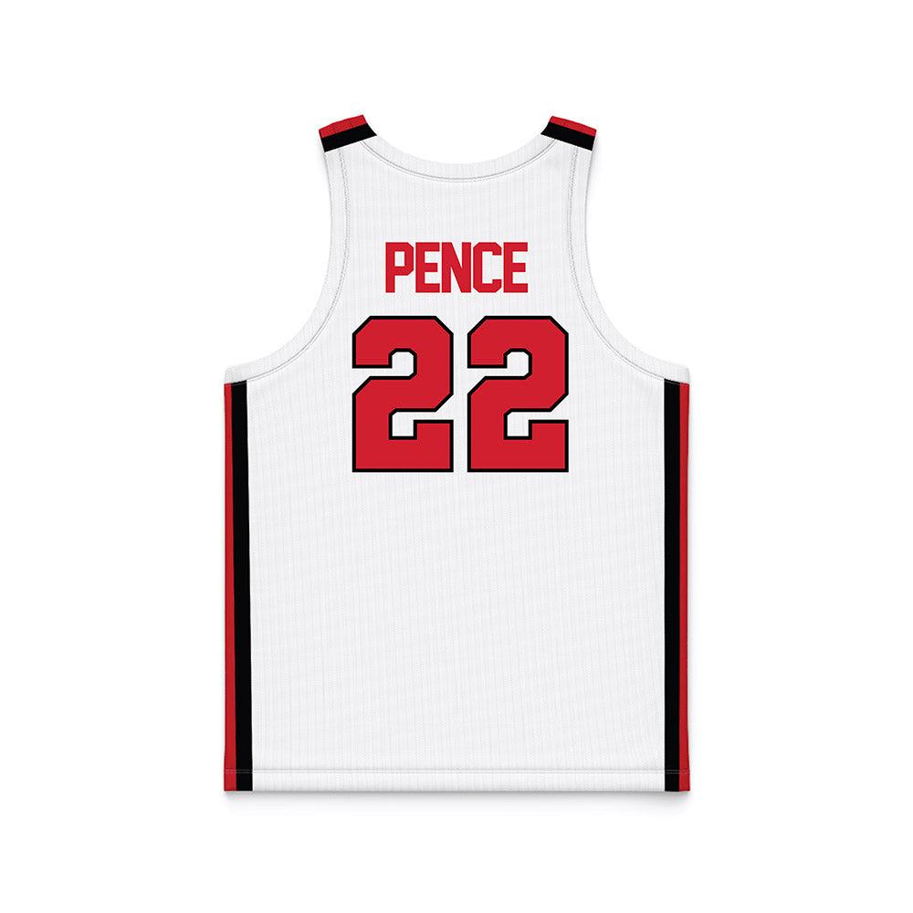 Illinois State - NCAA Men's Basketball : Ty Pence - White Basketball Jersey