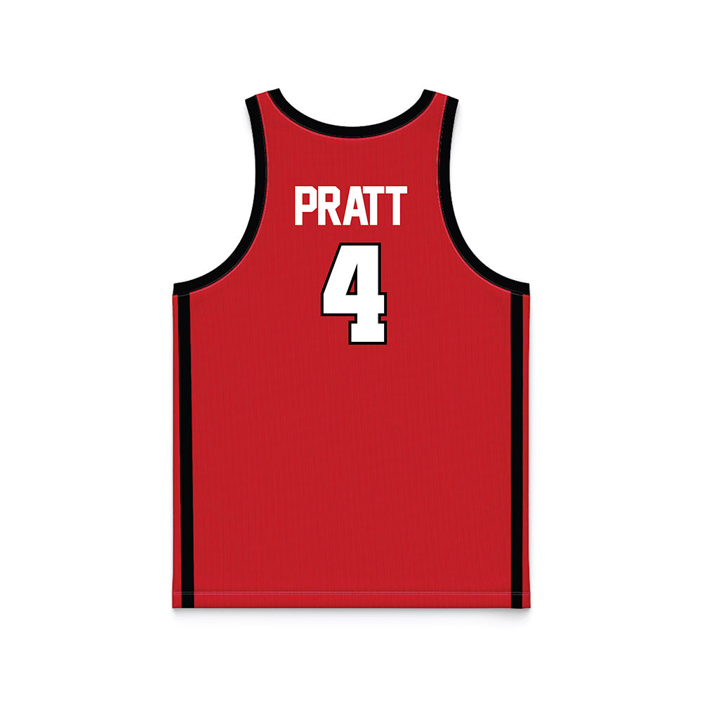 Illinois State - NCAA Women's Basketball : Jaeden Pratt - Red Basketball Jersey-1