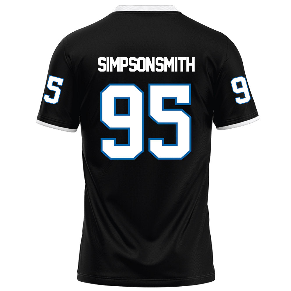 MTSU - NCAA Football : Zeion Simpson-smith - Black Football Jersey-1