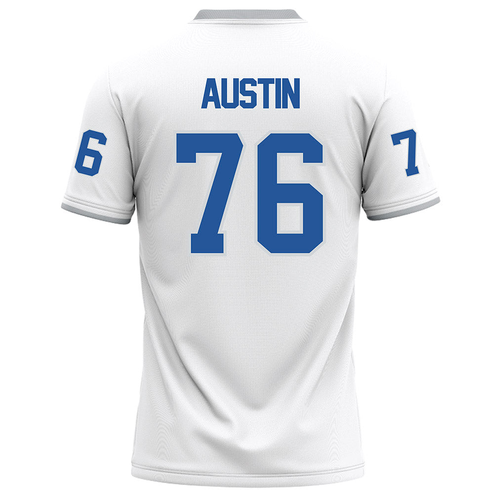 MTSU - NCAA Football : Garrett Austin - White Football Jersey-1