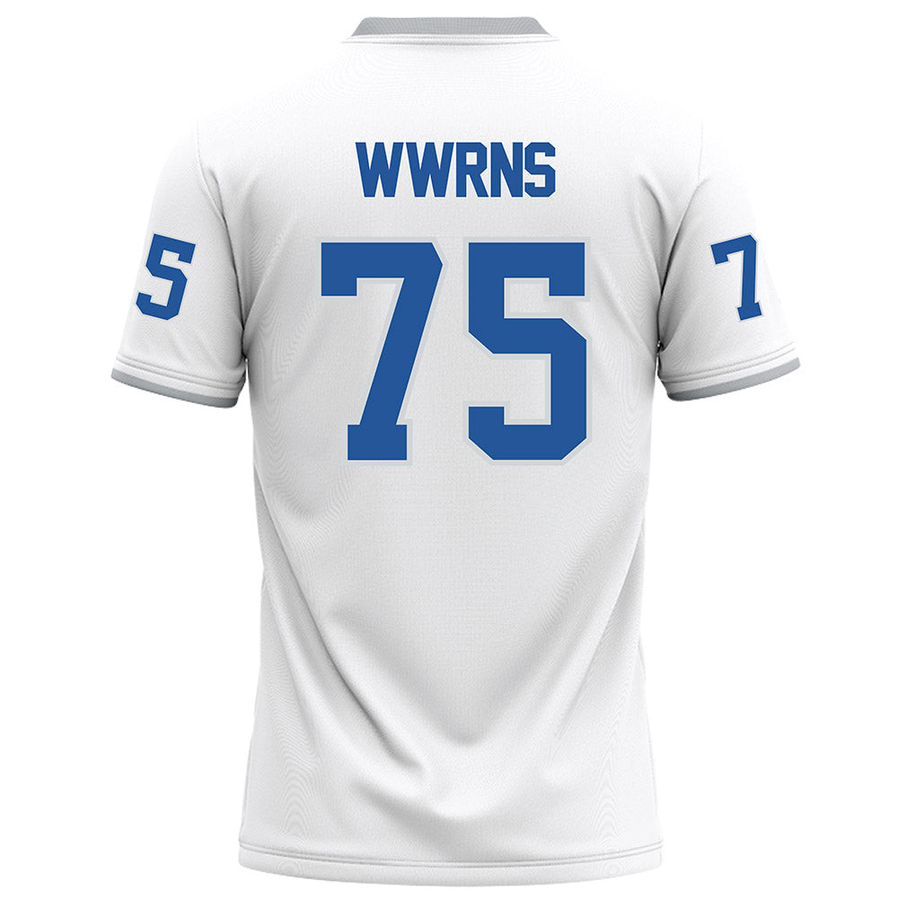 MTSU - NCAA Football : Jaden Wwrns - White Football Jersey-1