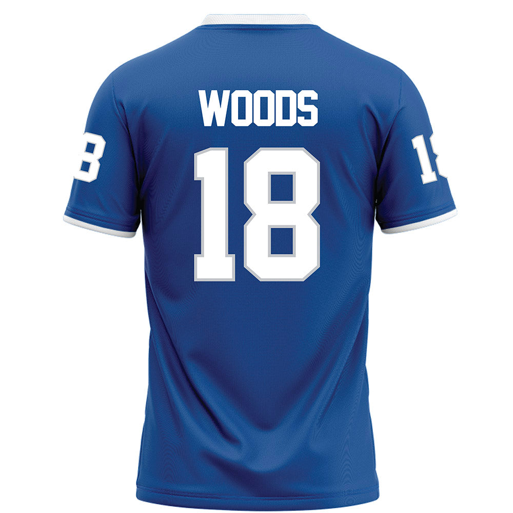 MTSU - NCAA Football : Kalen Woods - Blue Football Jersey-1