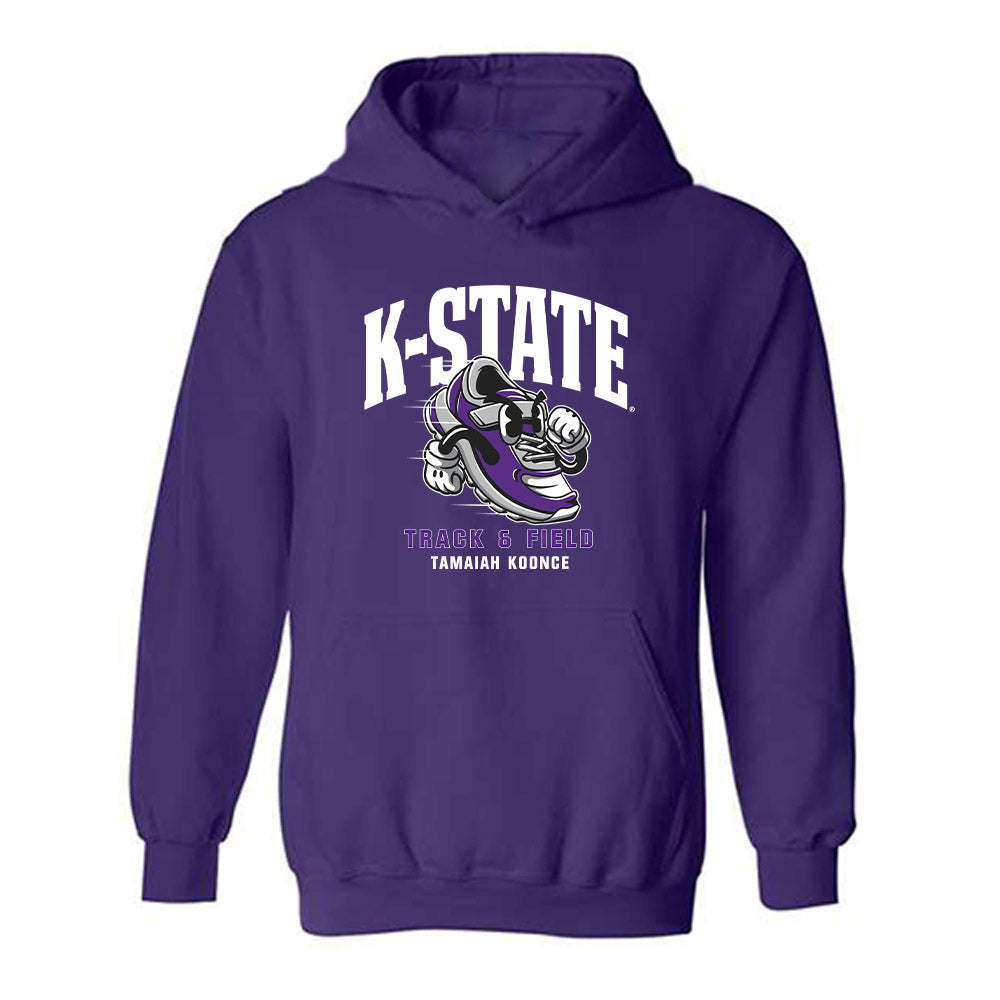 Kansas State - NCAA Women's Track & Field : Tamaiah Koonce - Fashion Shersey Hooded Sweatshirt-0