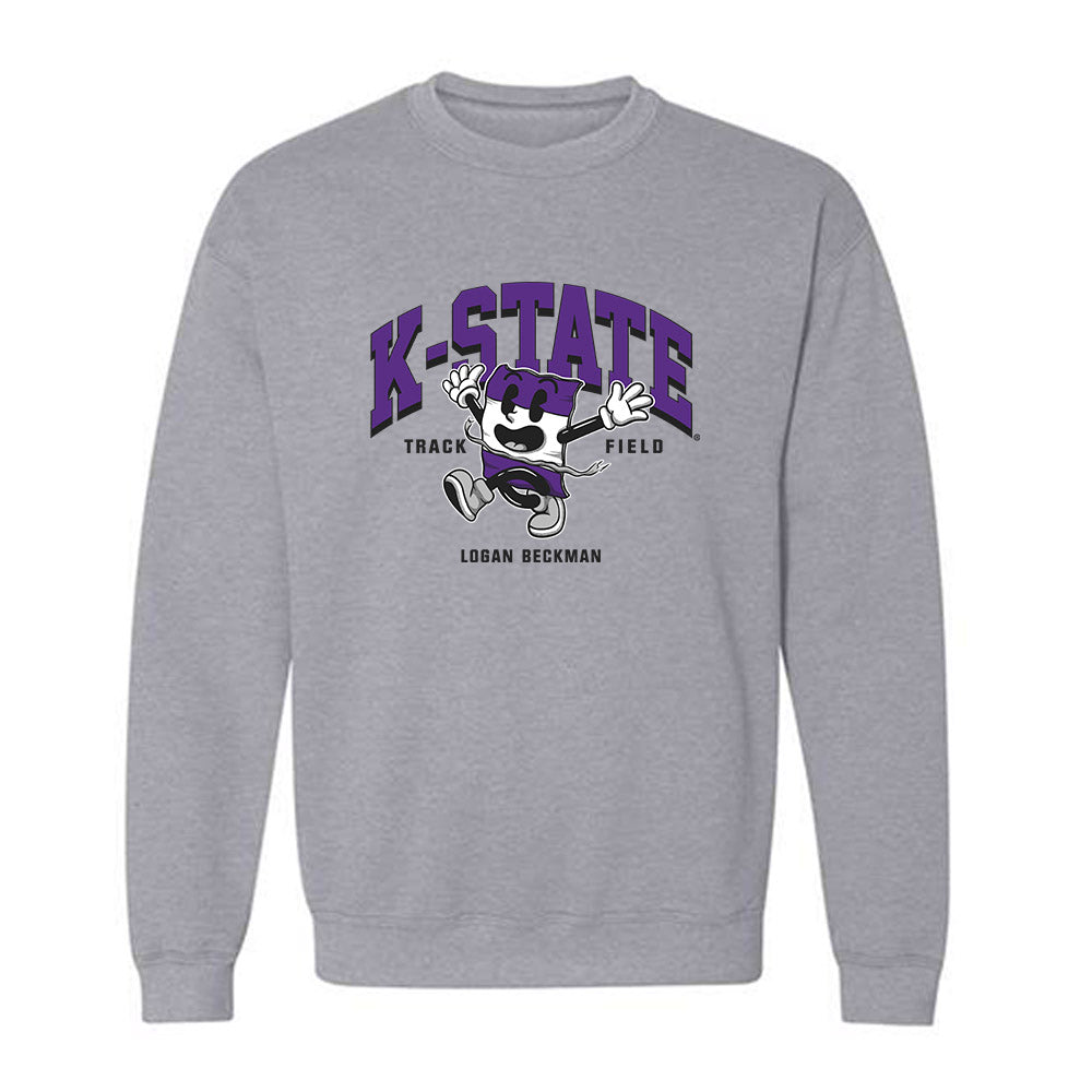Kansas State - NCAA Men's Track & Field : Logan Beckman - Fashion Shersey Crewneck Sweatshirt-0