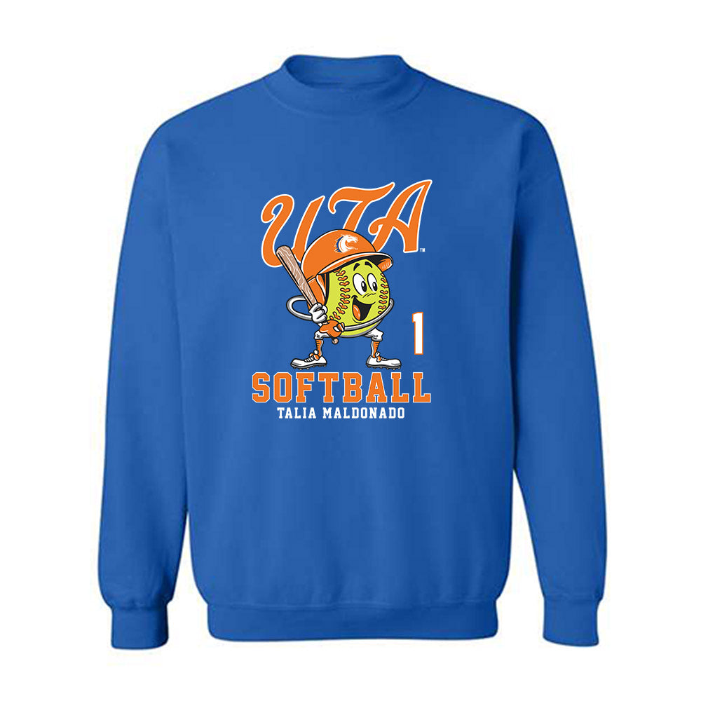 Texas Arlington - NCAA Softball : Talia Maldonado - Fashion Shersey Crewneck Sweatshirt-0