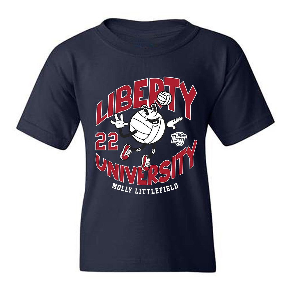 Liberty - NCAA Women's Volleyball : Molly Littlefield - Fashion Shersey Youth T-Shirt-0