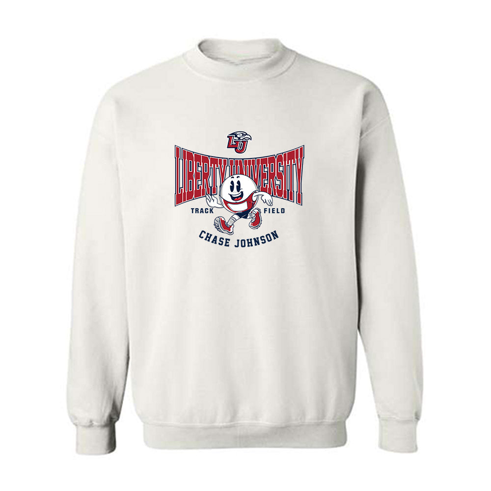 Liberty - NCAA Men's Track & Field : Chase Johnson - Fashion Shersey Crewneck Sweatshirt-0