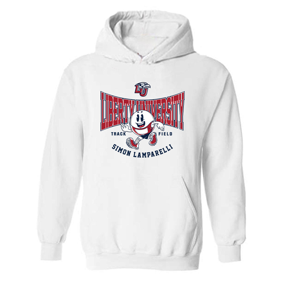 Liberty - NCAA Men's Track & Field : Simon Lamparelli - Fashion Shersey Hooded Sweatshirt-0