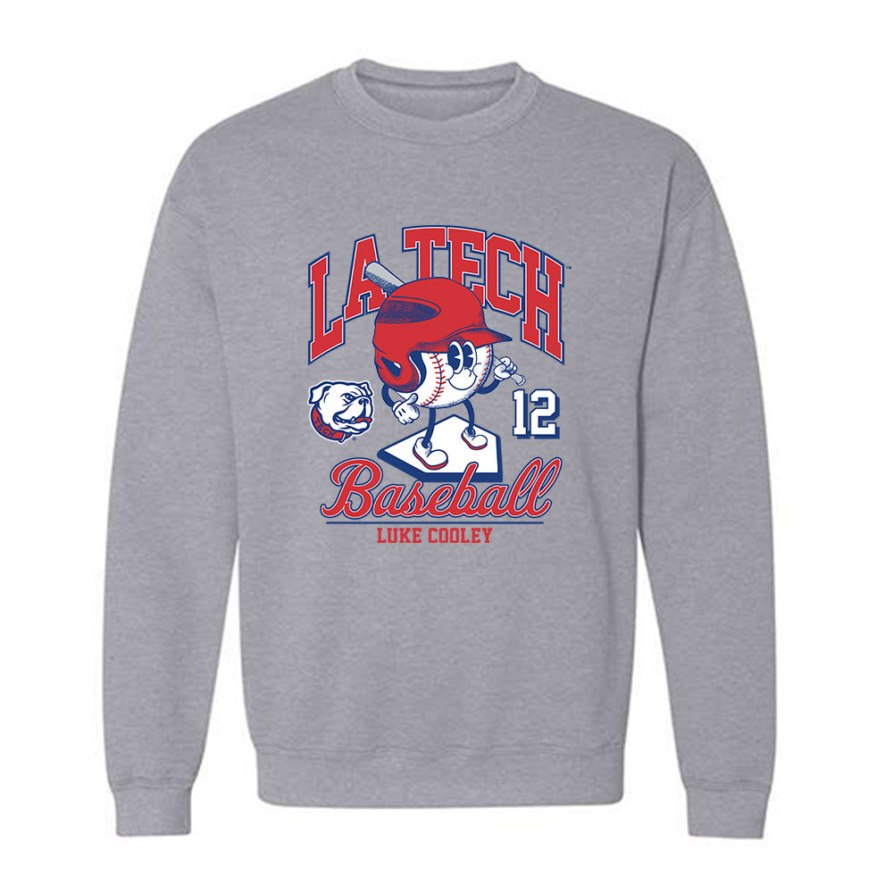 LA Tech - NCAA Baseball : Luke Cooley - Fashion Shersey Crewneck Sweatshirt-0