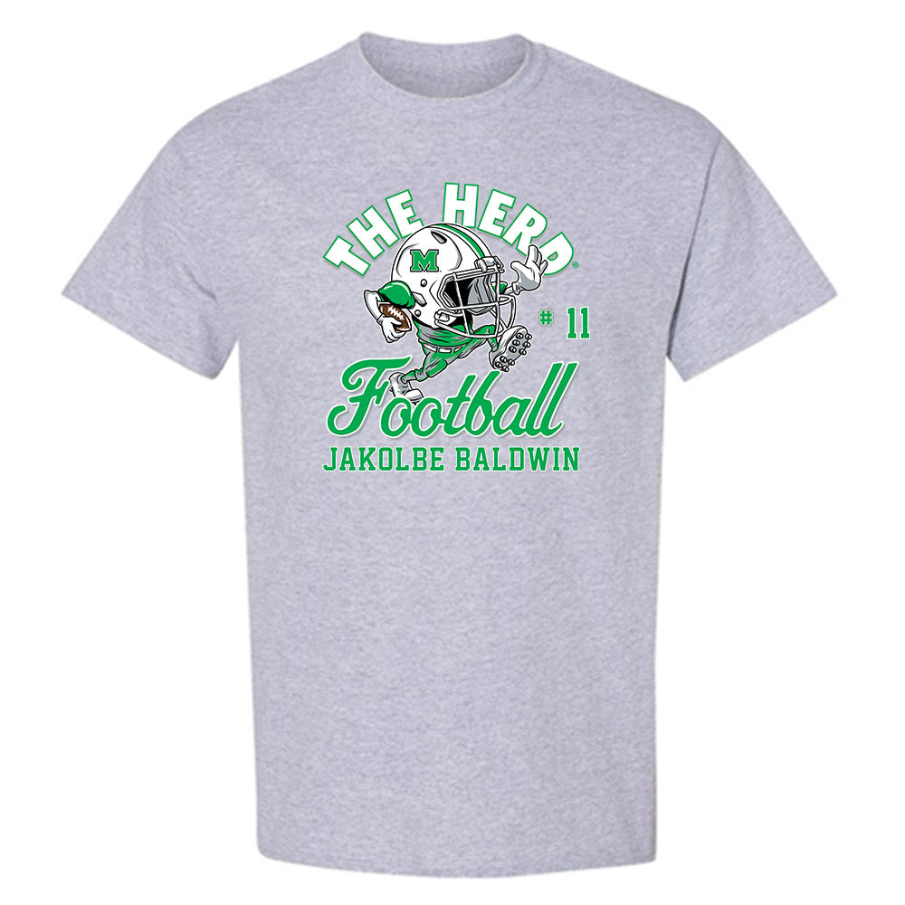 Marshall - NCAA Football : Jakolbe Baldwin - T-Shirt-0