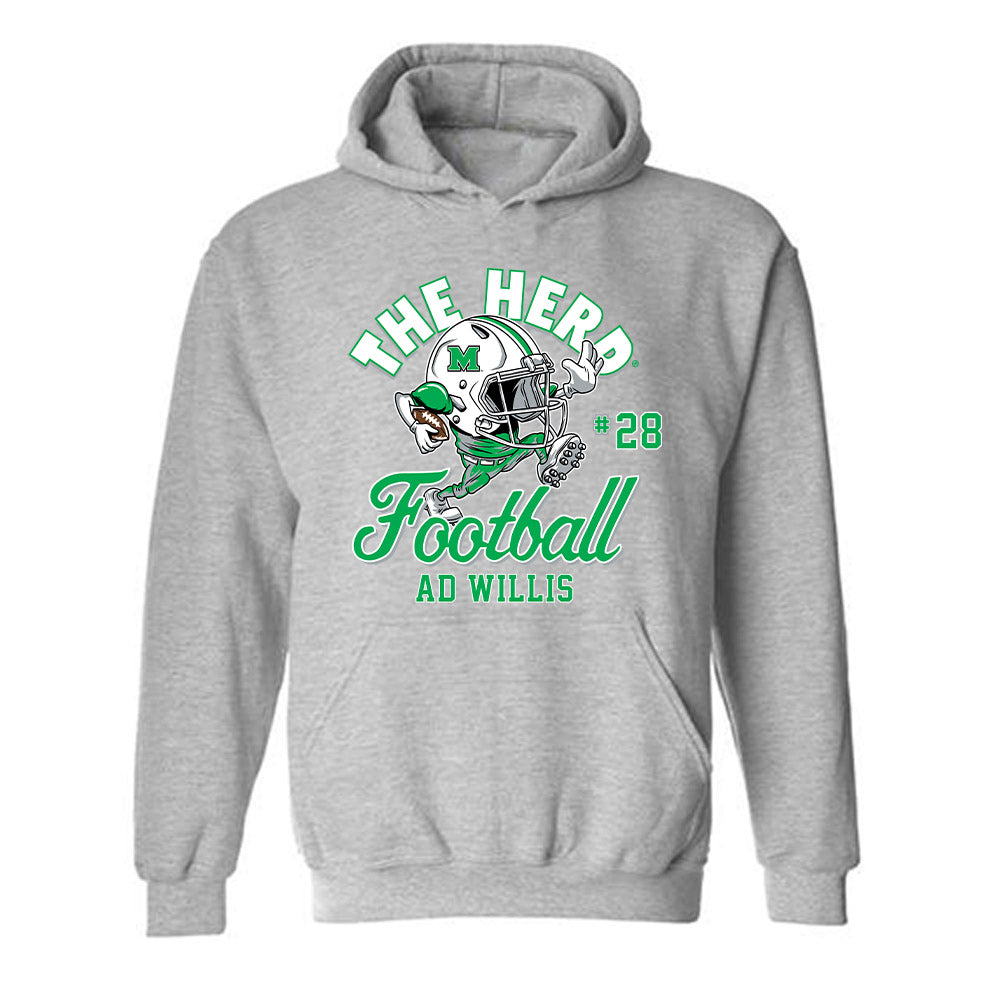Marshall - NCAA Football : AD Willis - Hooded Sweatshirt-0