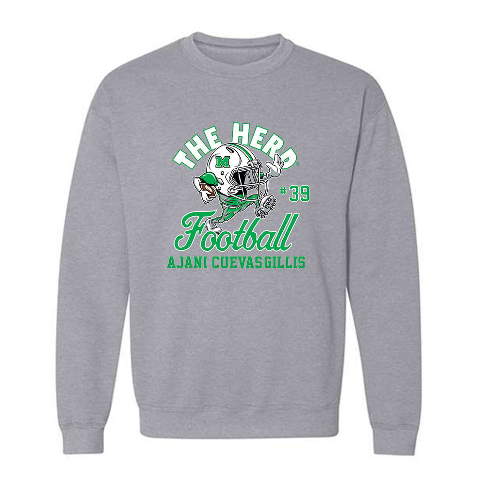 Marshall - NCAA Football : Ajani Cuevas-Gillis - Crewneck Sweatshirt-0