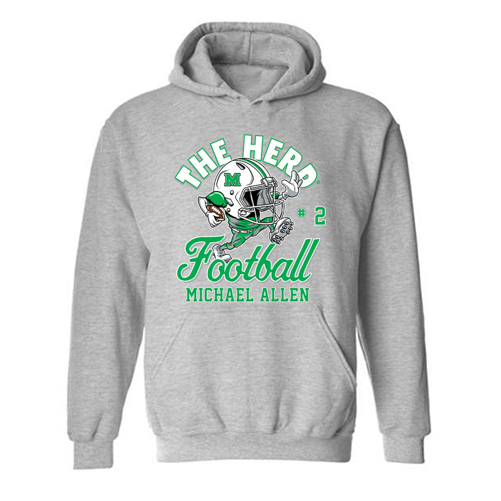 Marshall - NCAA Football : Michael Allen - Hooded Sweatshirt-0