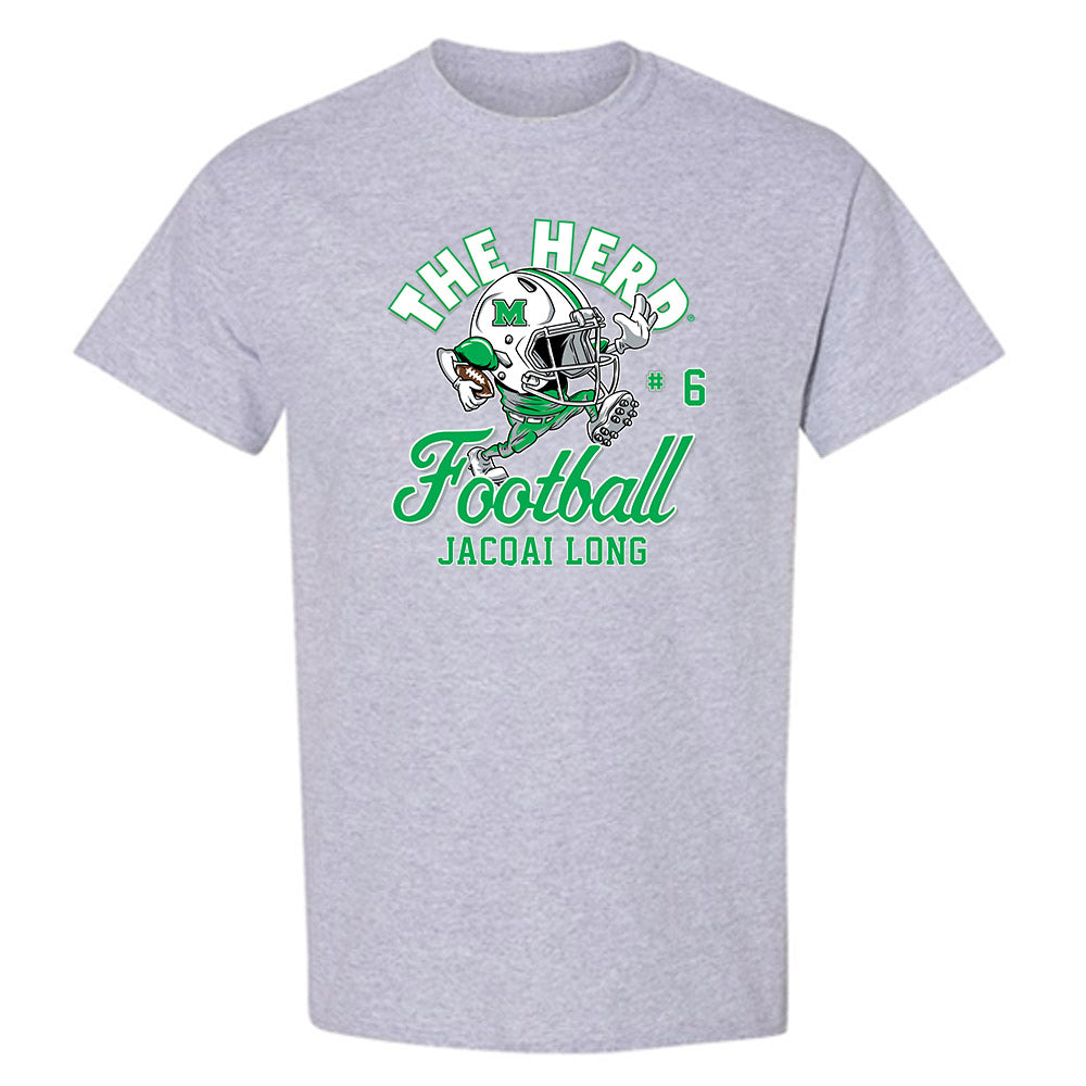 Marshall - NCAA Football : Jacqai Long - T-Shirt-0