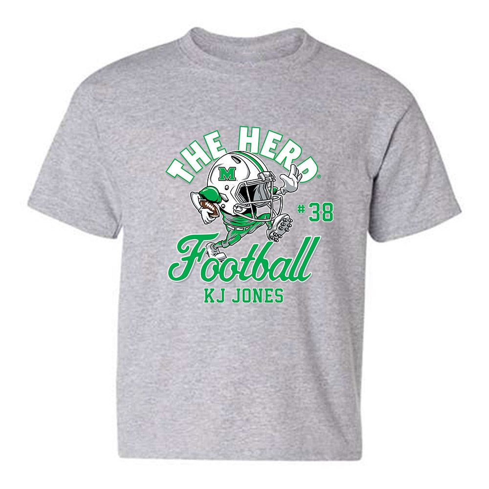 Marshall - NCAA Football : KJ Jones - Youth T-Shirt-0