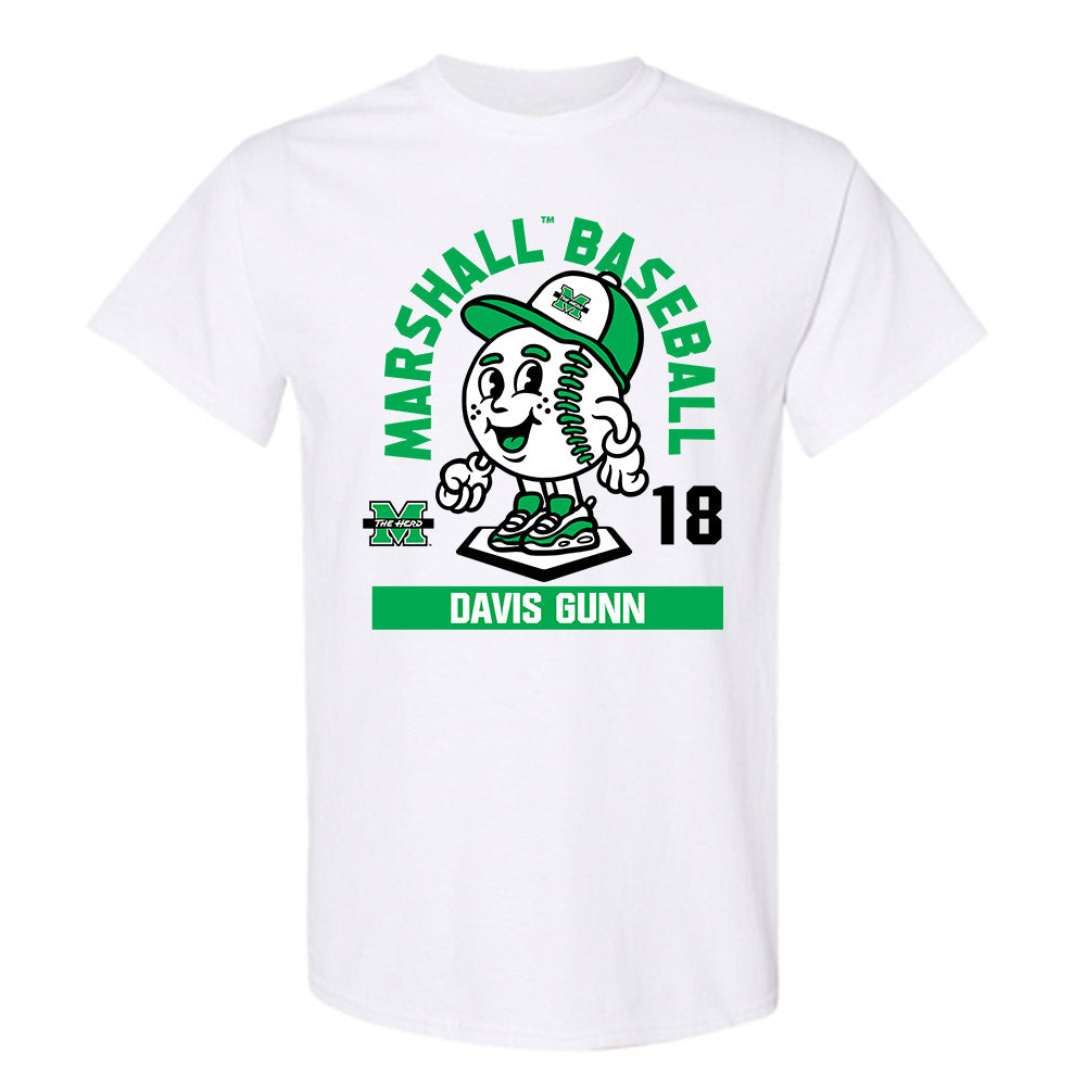 Marshall - NCAA Baseball : Davis Gunn - Fashion Shersey T-Shirt-0