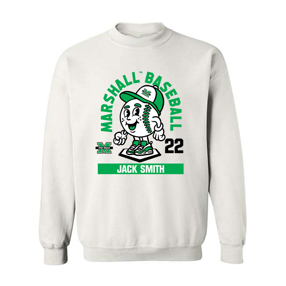 Marshall - NCAA Baseball : Jack Smith - Fashion Shersey Crewneck Sweatshirt-0