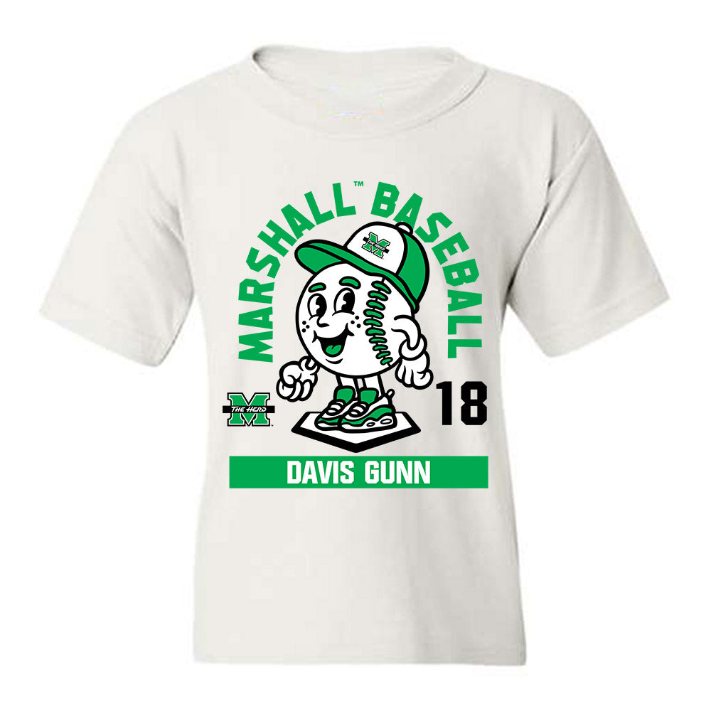 Marshall - NCAA Baseball : Davis Gunn - Fashion Shersey Youth T-Shirt-0