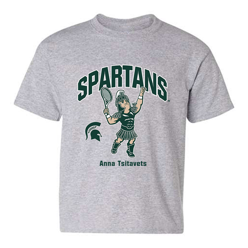 Michigan State - NCAA Women's Tennis : Anna Tsitavets - Fashion Shersey Youth T-Shirt-0