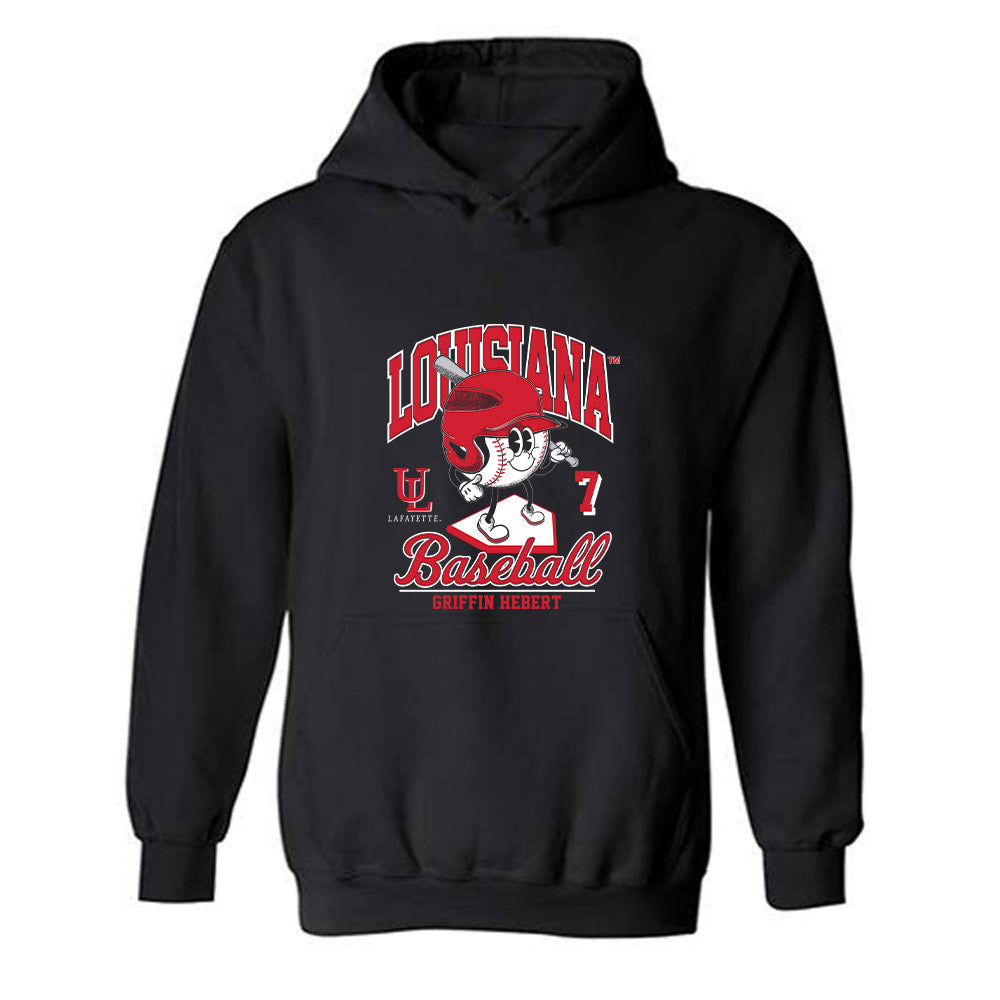 Louisiana - NCAA Baseball : Griffin Hebert - Fashion Shersey Hooded Sweatshirt-0