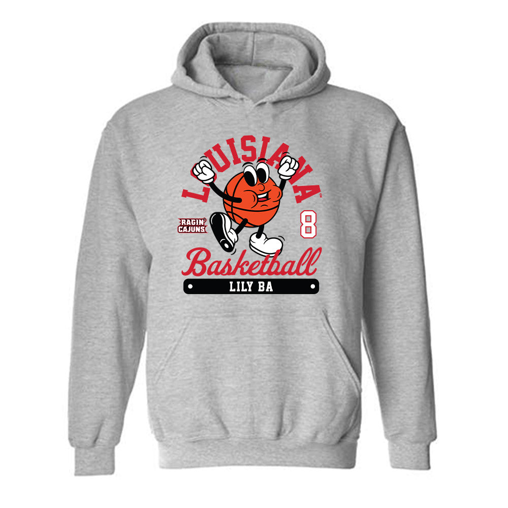 Louisiana - NCAA Women's Basketball : Lily Ba - Fashion Shersey Hooded Sweatshirt-0