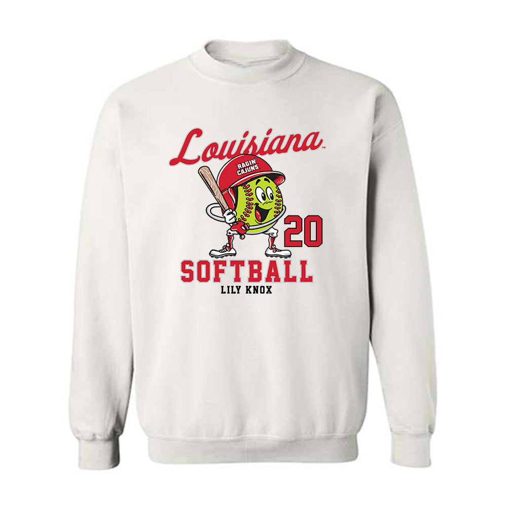 Louisiana - NCAA Softball : Lily Knox - Fashion Shersey Crewneck Sweatshirt-0